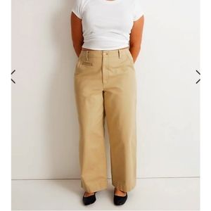 Madewell Tan Wide Leg Pants
